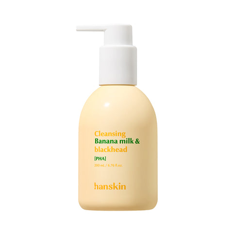 Hanskin Cleansing Banana Milk & Blackhead PHA Cleanser 200ml