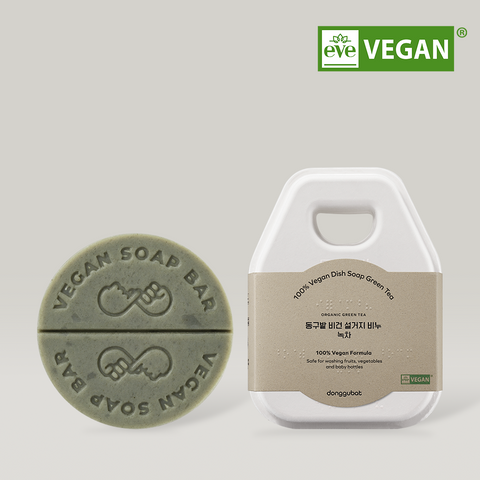 Donggubat Vegan Dishwashing Deodorizing Soap Green Tea 100g (4 Pack)