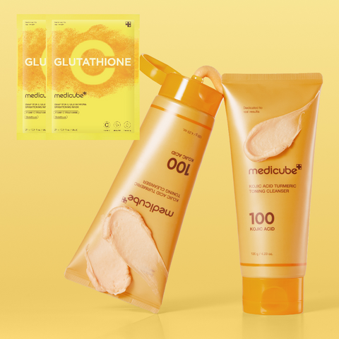 Medicube Kojic Acid Turmeric Vita Toning Whip Foam Cleanser 120ml (2 pack)