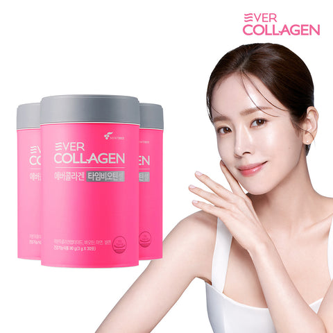 Newtree Ever Collagen Time Biotin Cell GPH Low-Molecular Tripeptide Collagen 3g x 30 Sachets 3 Boxes