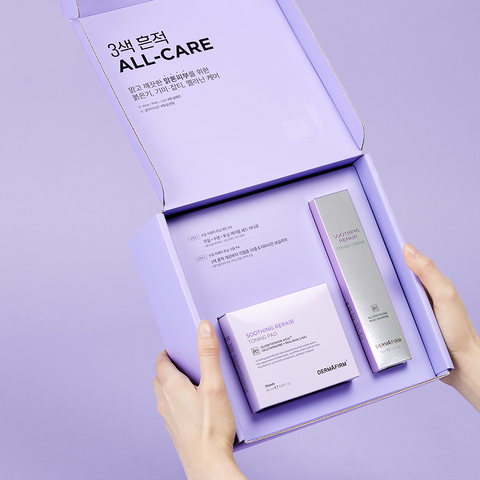 Dermafirm Soothing Repair Toning 2-Piece Gift Set (Pad 70 sheets + Cream 50ml)