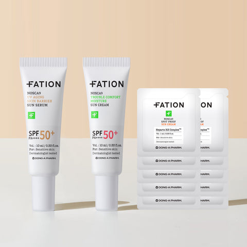 FATION Sun Serum & Spot Repair Trial Kit (Sun Serum 10ml + Spot Repair Cream 1ml x10)