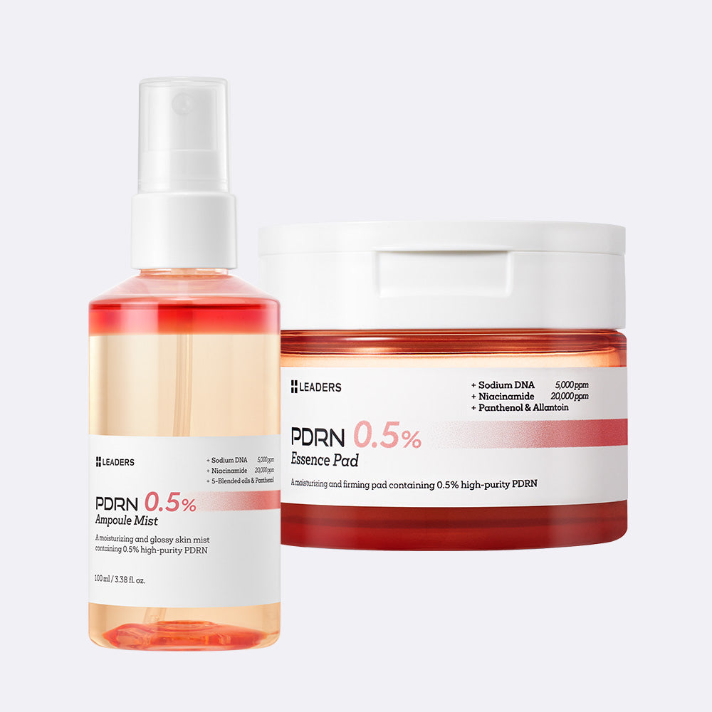 Leaders PDRN Ampoule Mist 100 ml + Toner Pads 135 ml (70 pads) (2 Pack)