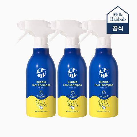 Milk Baobab Lifeholic Bubble Foot Shampoo 400ml - Ice Lemon & Fresh Grapefruit