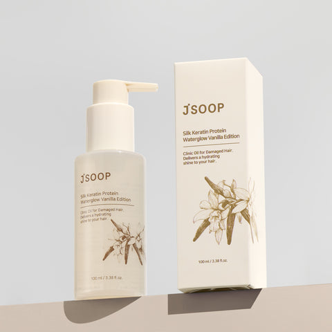 Jsoop Protein Vanilla Hair Essence Oil Water Glow Silk Keratin 100ml