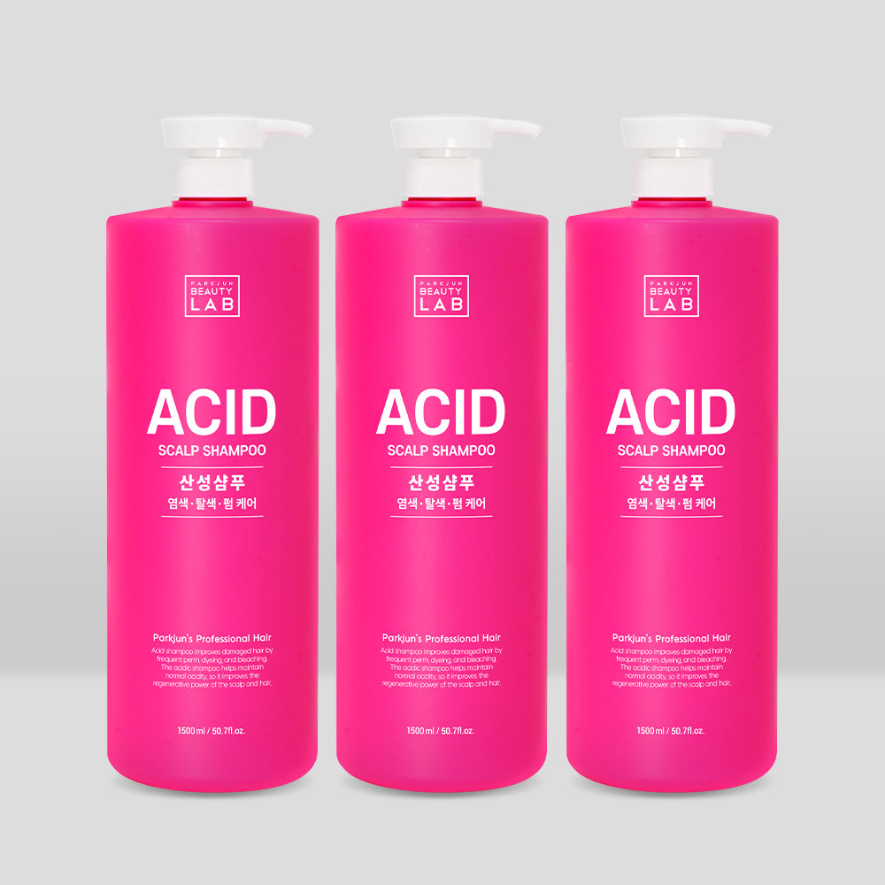 ParkJun Beauty Lab Acidic Mild-pH Shampoo 1500ml (3 Pack)