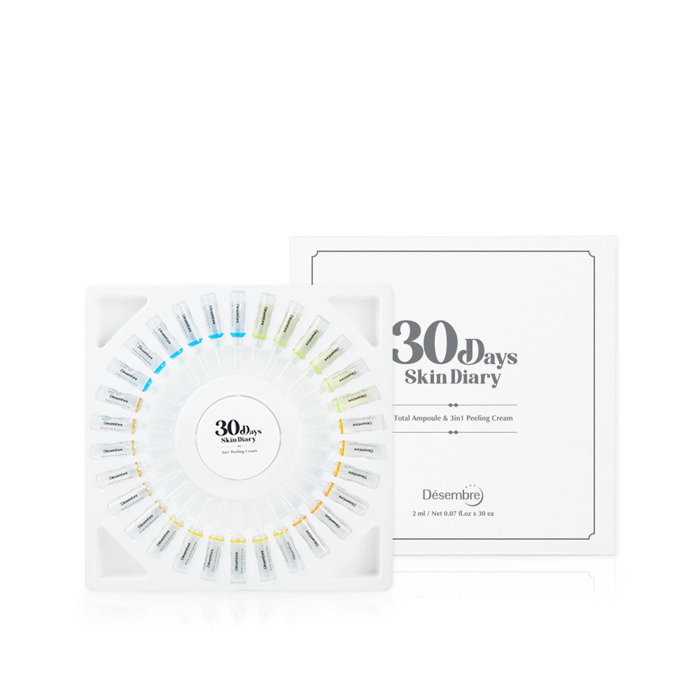 Desembre 30 Days Home Dermatology Skincare Set (Peeling Needle Cream 30g + 30 Ampoules)