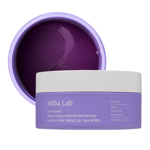 Milk Baobab Jeju Prunella Vegan Collagen Wrinkle Firming Eye Patches 60 pcs (86 g)