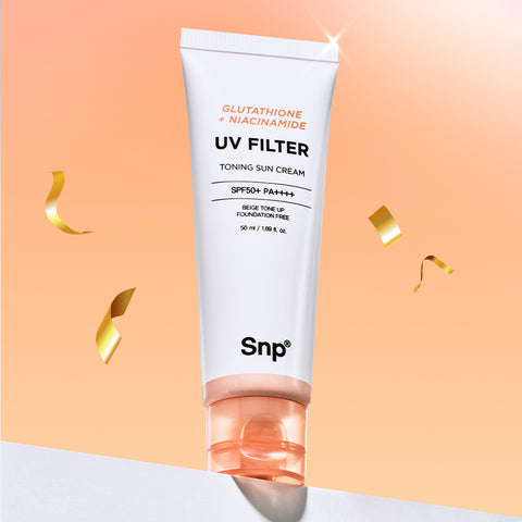 SNP Glutathione Niacinamide Toning Sun Cream 50ml (2 Pack)