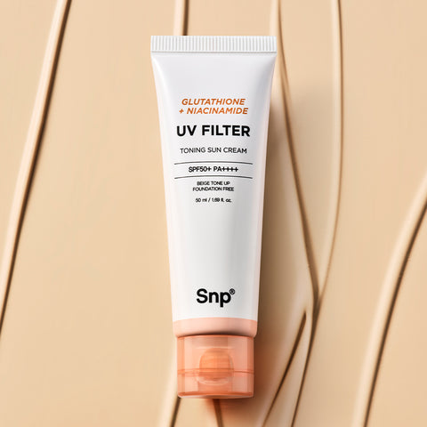 SNP Glutathione Niacinamide Toning Sun Cream 50ml (2 Pack)