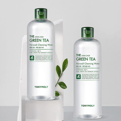 TONYMOLY The Chok Chok Green Tea No-Wash Cleansing Water 500ml x2