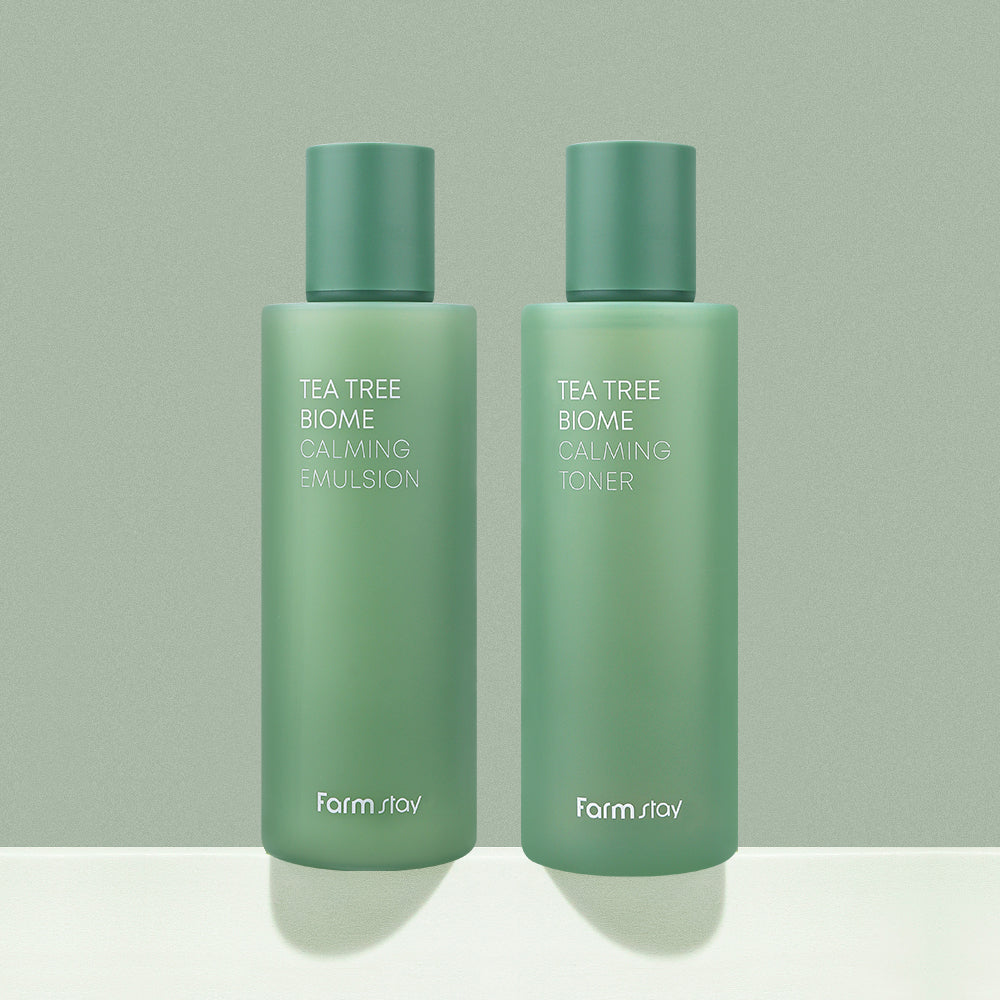 Farmstay Tea Tree Calming Toner + Emulsion Set (2-piece)