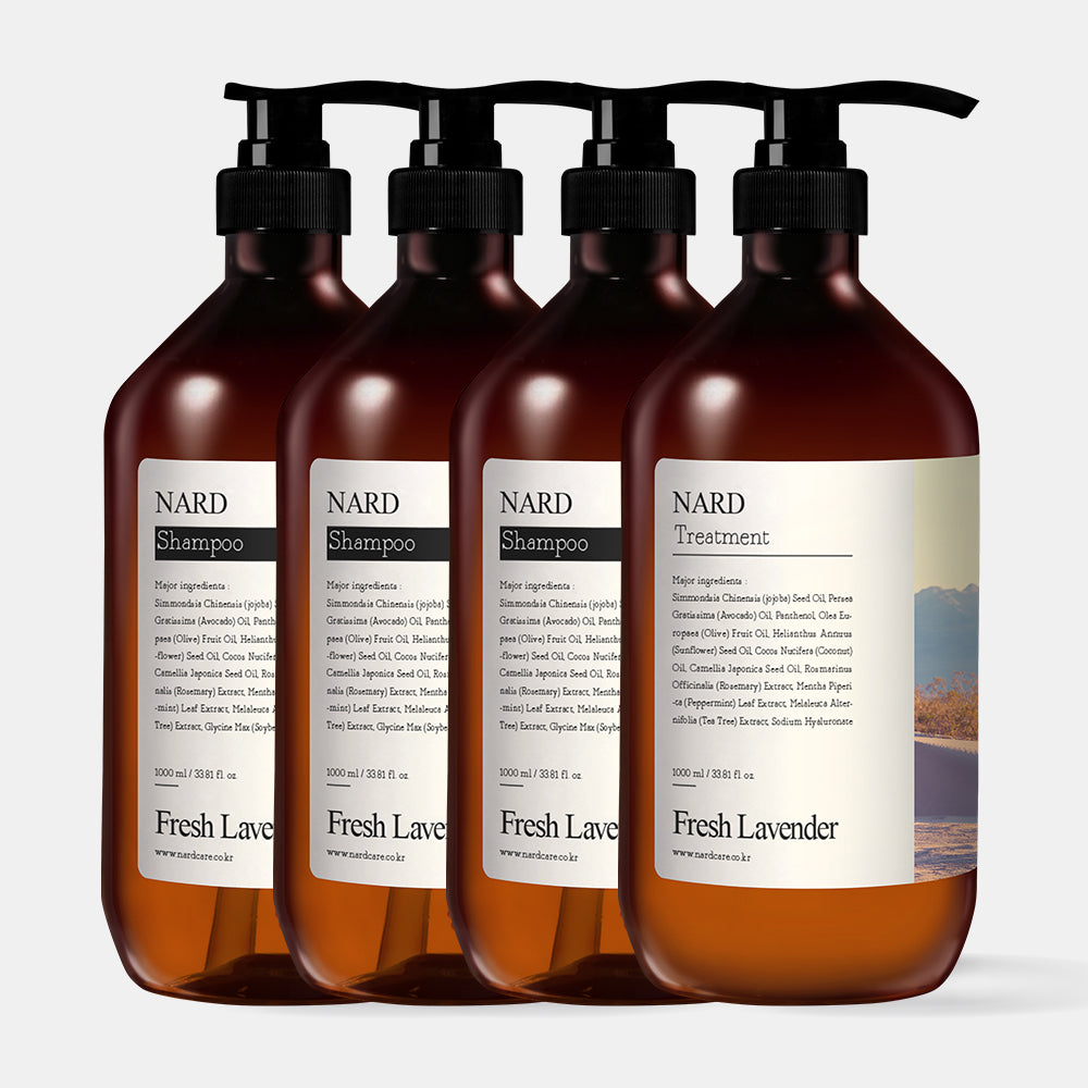 Nard Refresh Perfumed Shampoo 1000ml (3+1) Set