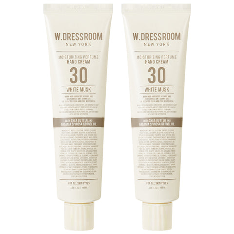 W.Dressroom Perfume Hand Cream No.30 White Musk 100ml (2 Pack)