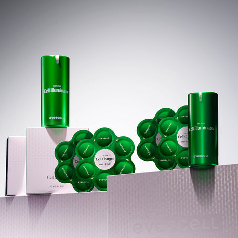 Evercell Cellvital Self Program 8-Week VIP Special Care Set Cell Illuminator 15ml x2 + Cell Charger 7-ball x4