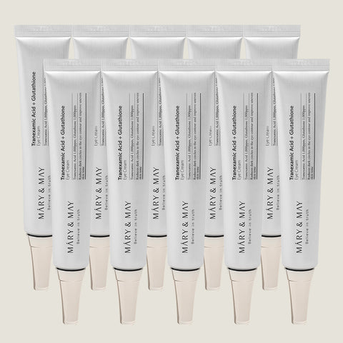 Mary&May Tranexamic Acid + Glutathione Eye Cream 30ml - Pack of 10