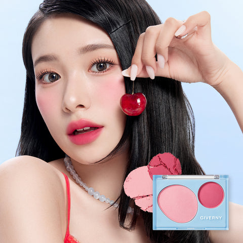 Giverny Fluffy Dual Blusher 7.4g (4 Shades)