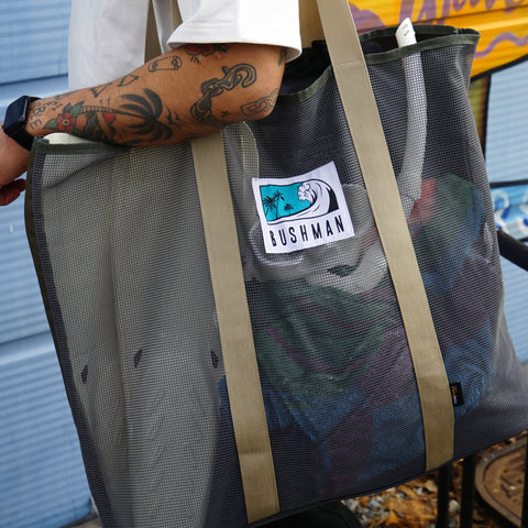 Bushman Cordura Beach Bag (Extra-Large, Khaki/White/Black)