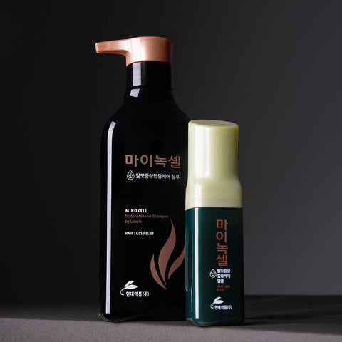 Minoxell Intensive Hair Loss Shampoo 400ml + Hair Ampoule 60ml (2 pcs)