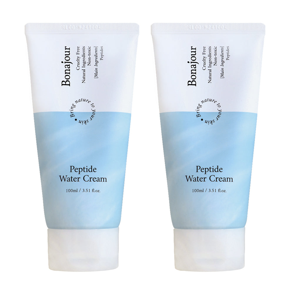 Bonajour Vegan Peptide Water Cream 100ml (2 Pack)