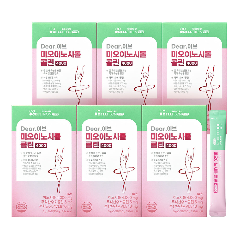 Celltrion InnerLab Dear. Eve Myo-Inositol Choline 4000 6 boxes