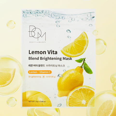 BOM Lemon Vita Blend Brightening Mask Pack 10sheets