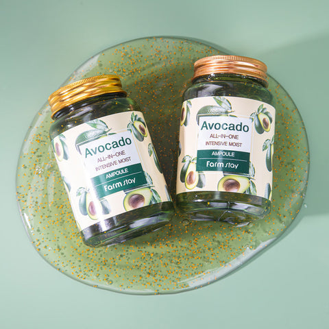 Farmstay Avocado All-in-One Intensive Moist Ampoule 250ml (3 Pack)