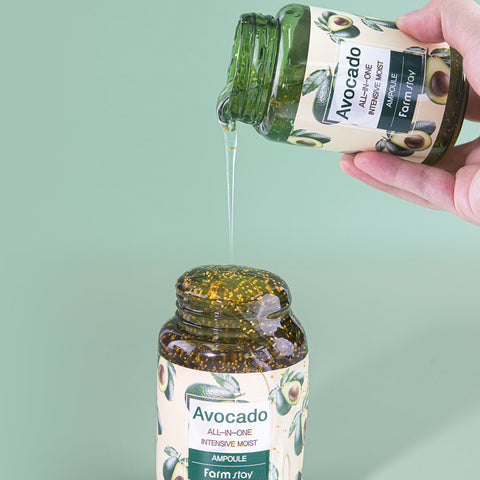 Farmstay Avocado All-in-One Intensive Moist Ampoule 250ml (3 Pack)