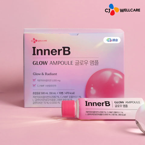 CJ Wellcare InnerB Glow Ampoule - Low-Molecular Collagen Booster 5000 50ml x 10P (3 Pack)