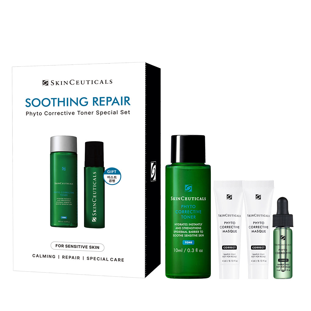SkinCeuticals Phyto Corrective Toner 200ml (Soothing Repair Toner Set +4 Phyto Soothing Items)