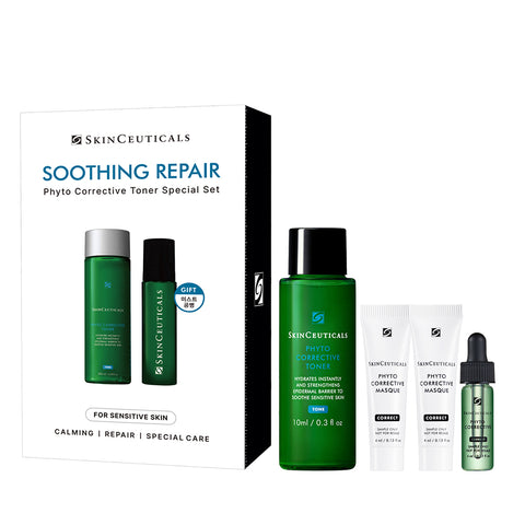 SkinCeuticals Phyto Corrective Toner 200ml (Soothing Repair Toner Set +4 Phyto Soothing Items)