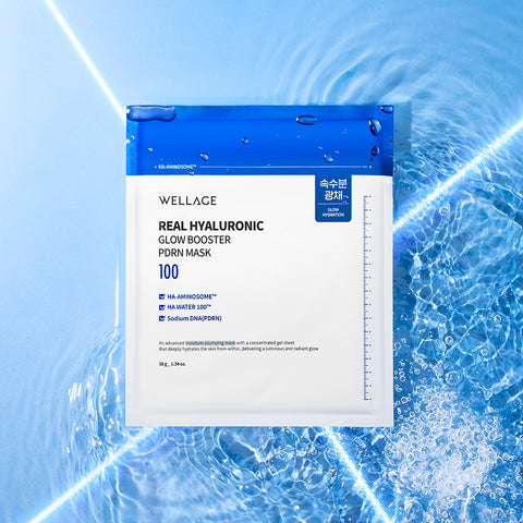 Wellage Real Hyaluronic Glow Booster PDRN Mask (1 sheet)