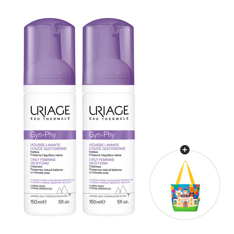 Uriage Mild Foam Feminine Cleanser 150 ml x 2