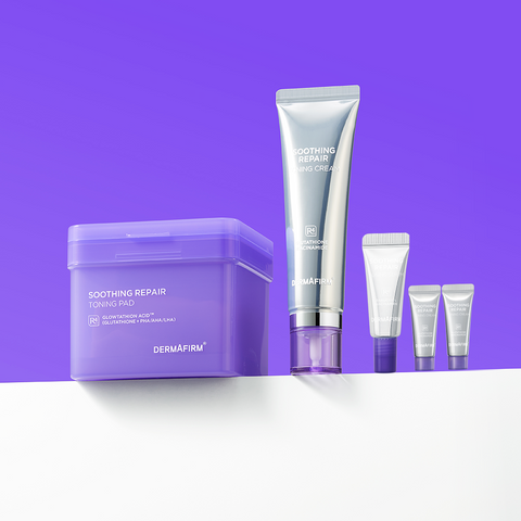 Dermafirm Soothing Repair Toning 2-Piece Set (Pad 180ml + Cream 50ml)