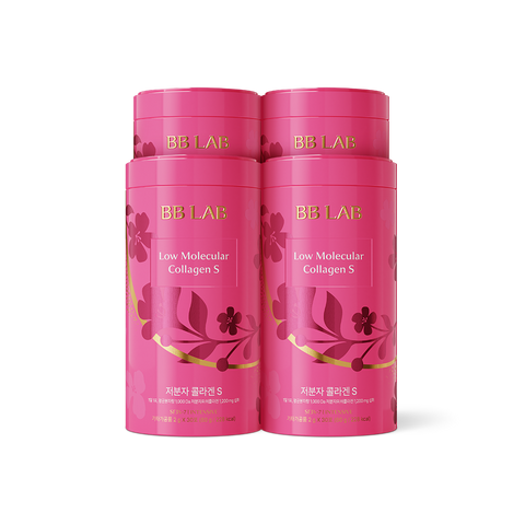 Nutrione BB Lab Low-Molecular Collagen S Intensive 4 Jars (4-Months) Fish Peptide Powder
