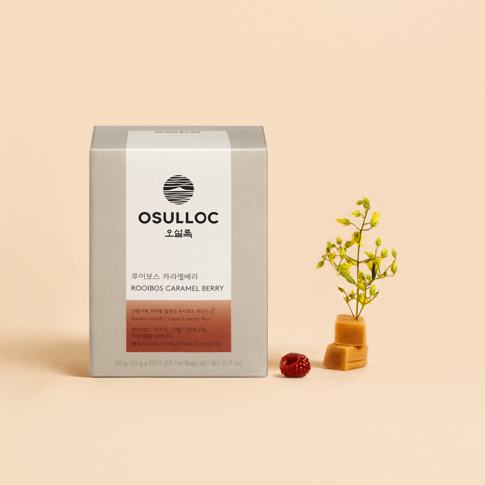 OSULLOC Rooibos Caramel Berry Pyramid Tea Bags 10-count 18g