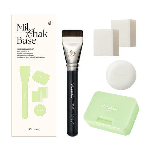 Picasso FB11 Base Makeup Set (FB11 + 2 Latex Sponges + Sponge Case + Mini Soap)