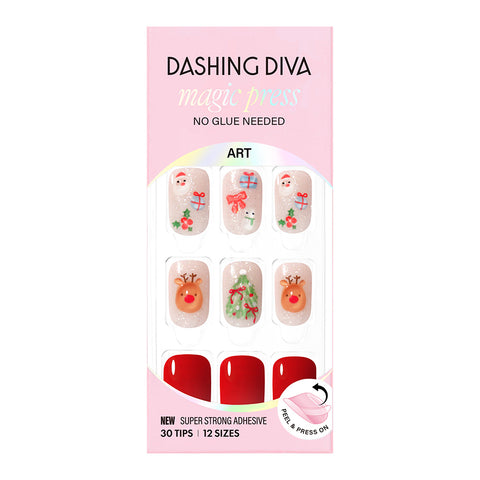 Dashing Diva Magic Press Merry Bubble (Regular Round) Nail Tips