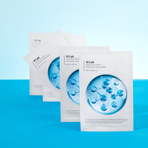 W.Lab Non-Slip Cooling Hyaluronic Acid Mask (1 sheet / 10 pcs)