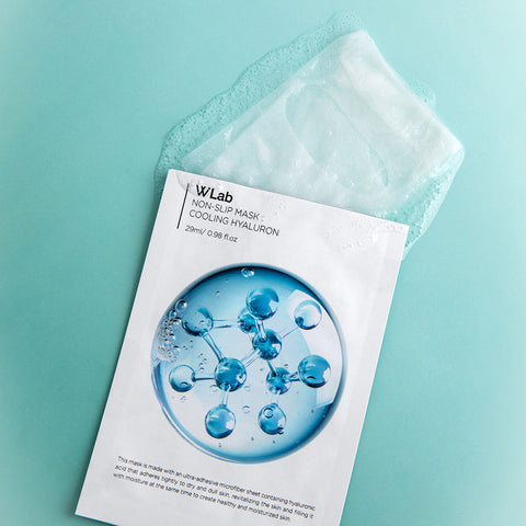 W.Lab Non-Slip Cooling Hyaluronic Mask 1 Sheet (5 Pack)