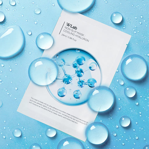W.Lab Non-Slip Cooling Hyaluronic Mask 1 Sheet (5 Pack)
