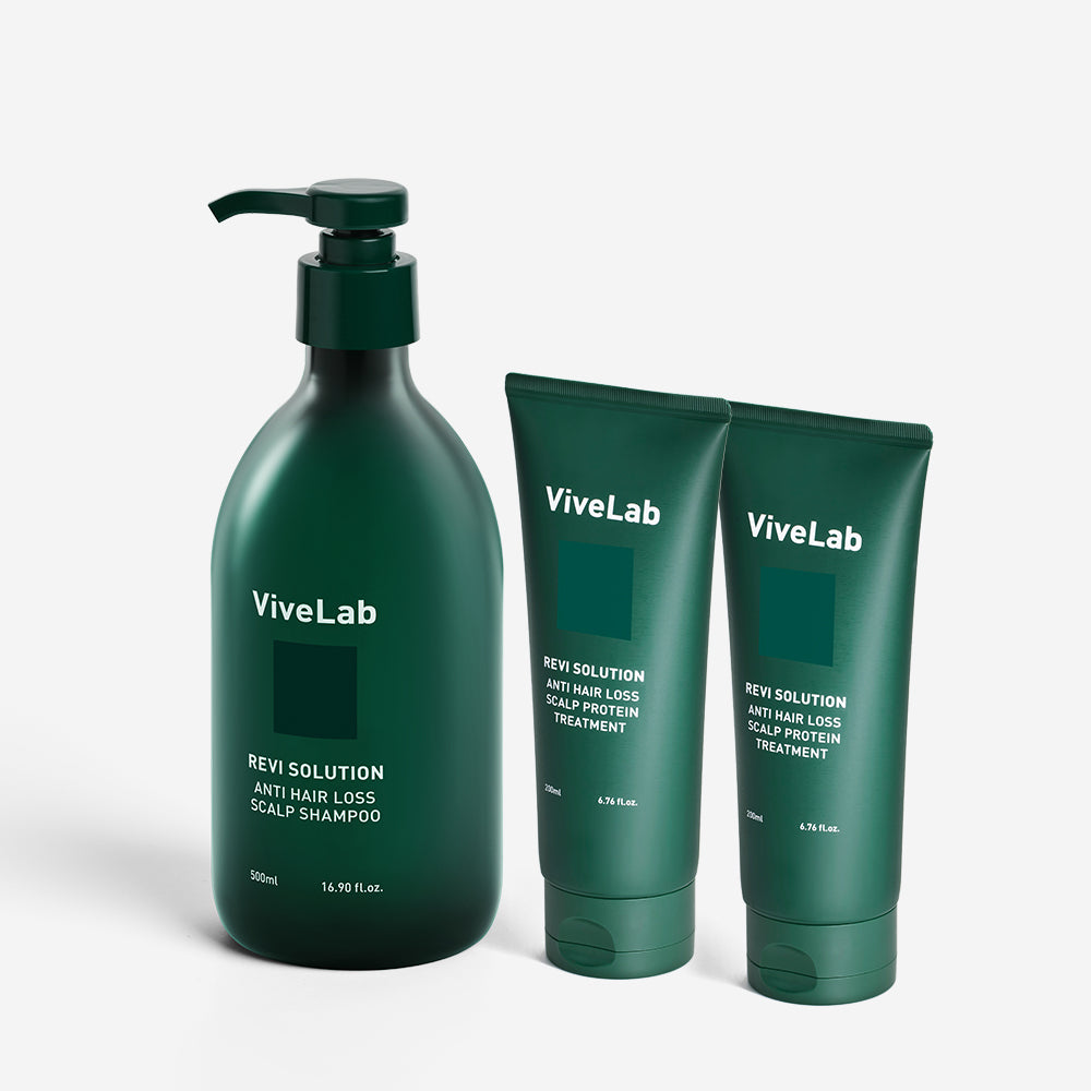 Vivelab Postpartum & Women's Care Set (Green Shampoo 500ml + Hair Loss Treatment x2)