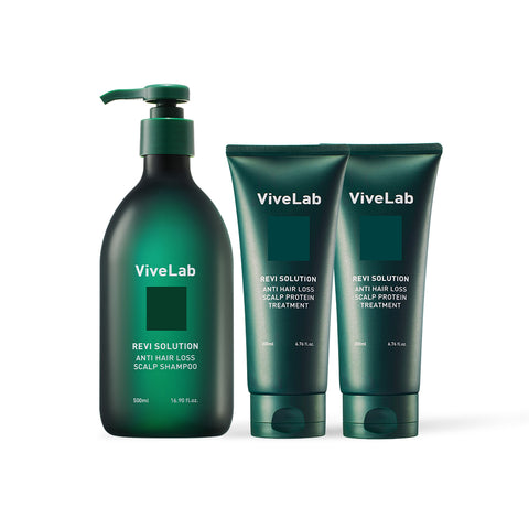 Vivelab Postpartum & Women's Care Set (Green Shampoo 500ml + Hair Loss Treatment x2)