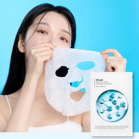 W.Lab Non-Slip Cooling Hyaluronic Mask 1 Sheet (5 Pack)
