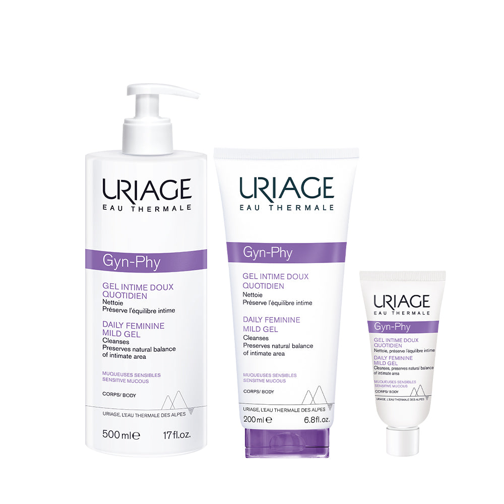 Uriage Daily Feminine Mild Gel 500ml + 200ml + Free 3ml (Total 703ml)