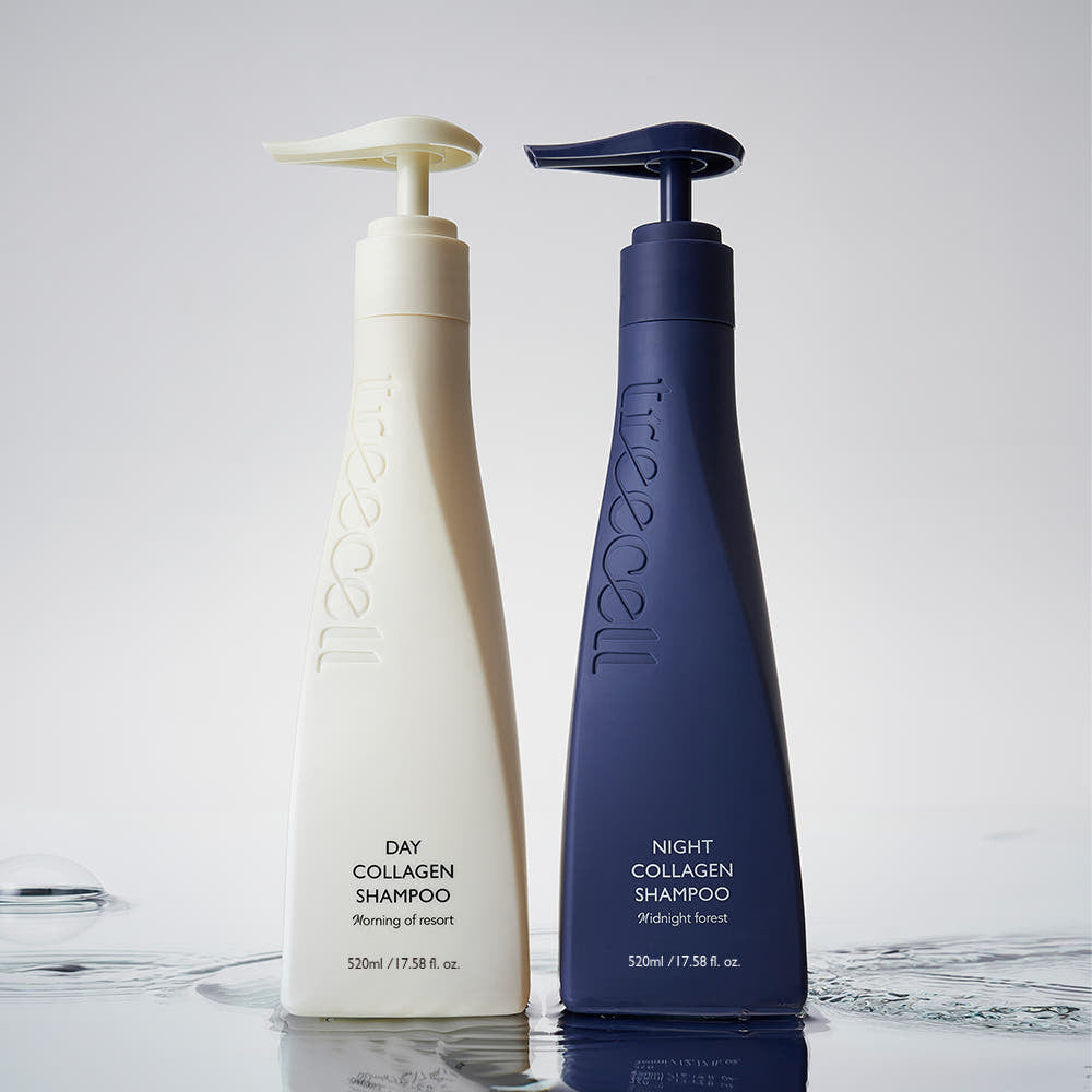 Treecell Day/Night Collagen Shampoo 520ml (2 Pack)