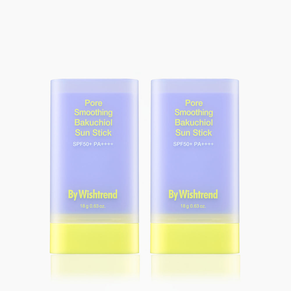 By Wishtrend Pore Smoothing Bakuchiol Sun Stick 18g (2 Pack)