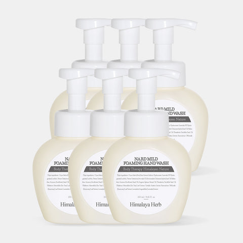Nard Mild Foaming Hand Wash 250ml (6 Pack) Unscented