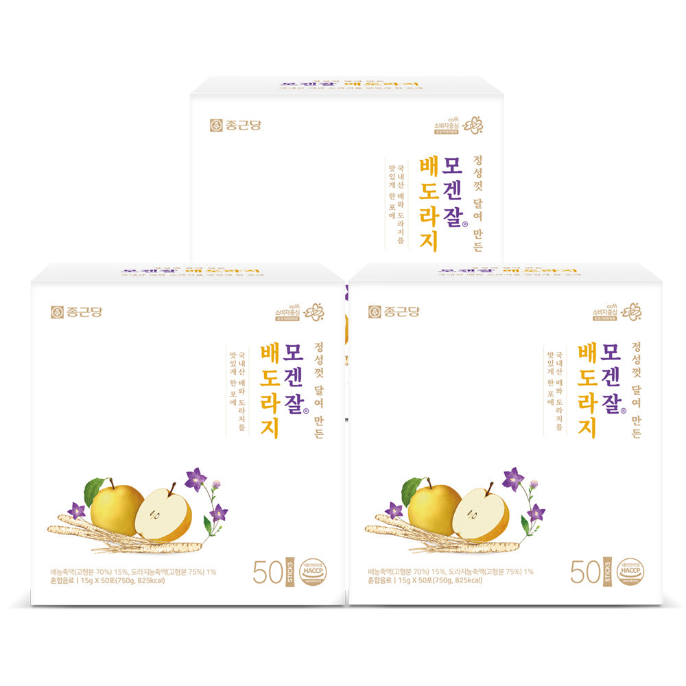 Chongkundang Mogenjal Bae-Doraji Essence Sticks 15g x50 (3 Pack)