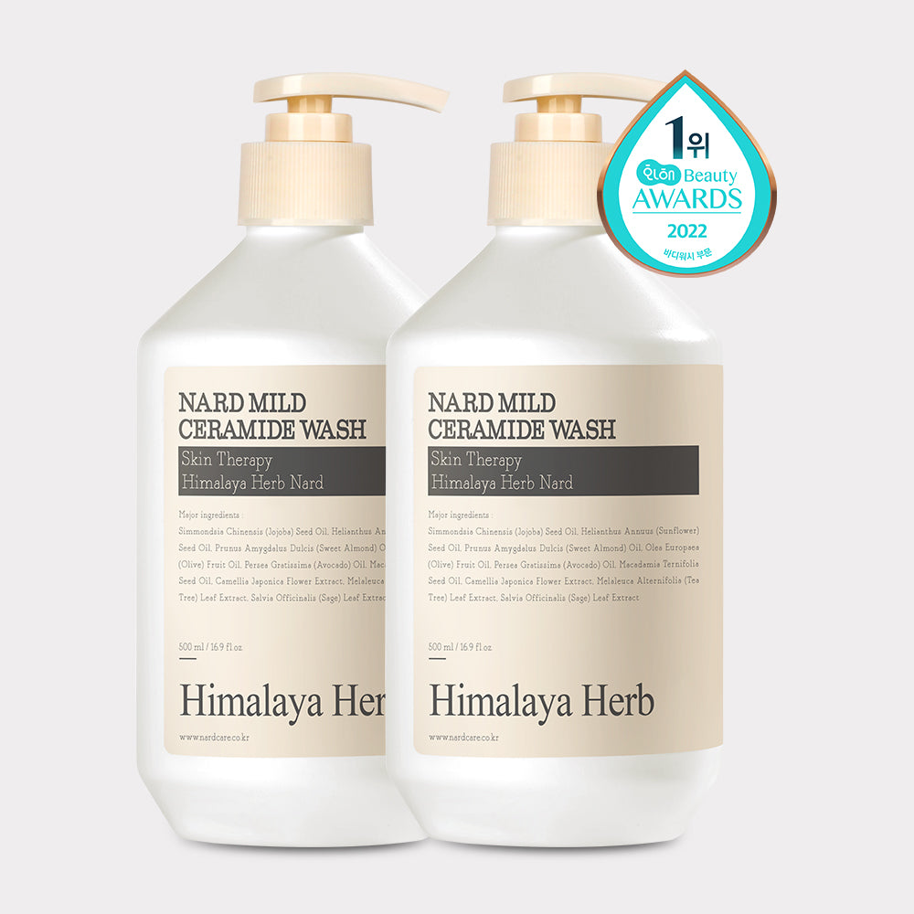 Nard Mild Ceramide Body Wash 500ml (2 Pack)